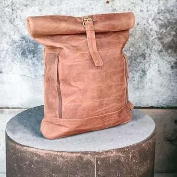 Персонализированный кожаный рюкзак для мужчин, кожаный рюкзак для колледжа, рюкзак с откидной крышкой, подарок на день рождения для женщин, коричневый дюйм, ноутбук коричневый