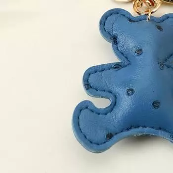 Персонализированный креативный брелок-подвеска из искусственной кожи с тиснением в виде медведя, панды, аксессуаров, небольшой подарочной сумки, подвеска