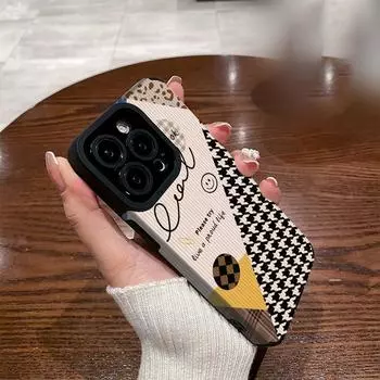 Персонализированный стильный кожаный мягкий силиконовый чехол с принтом для телефона, задняя крышка с полной защитой объектива камеры iPhone 7 чёрный