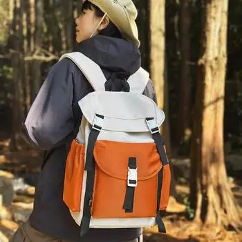 Персонализированный высококачественный рюкзак для женщин, большой емкости, дорожный рюкзак для занятий спортом на открытом воздухе, сумка для альпинизма, повседневная универсальная сумка для компьютера оранжевый