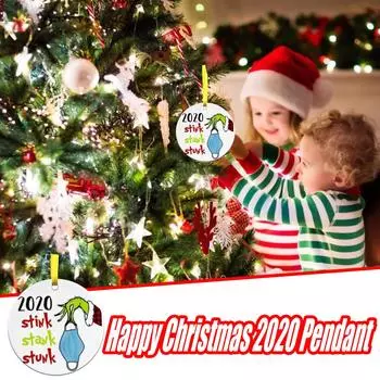 Персонализируйте фигурные украшения, подвесные украшения для рождественского украшения разноцветный