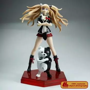 Персонаж аниме Эносима Джунко и Монокума, стоящая фигурка из ПВХ, статуя, игрушка в подарок