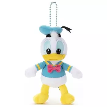 Персонаж Disney Disney100 Mickey Classics, талисман с шариковой цепочкой, Дональд Дак, плюшевая игрушка, высота прибл. 14 см.