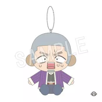 Персонажи Chugai Mining Golden Kamuy x Sanrio, сидящие плюшевые талисманы Shiraishi x Curious Monkichi, приблизительные. 110 мм Изготовлен из полиэстера