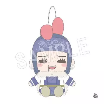 Персонажи Chugai Mining Golden Kamuy x Sanrio, сидящие плюшевые талисманы Ashipa x My Melody, приблизительные. 110 мм Изготовлен из полиэстера