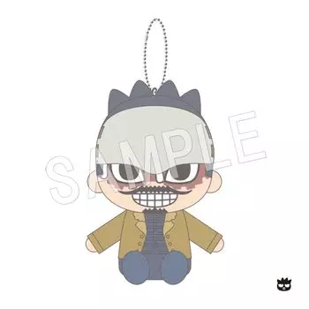 Персонажи Chugai Mining Golden Kamuy x Sanrio, сидящие плюшевые талисманы Tsurumi x Bad Badtz Maru, приблизительные. 110 мм Изготовлен из полиэстера