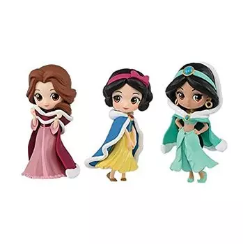 Персонажи Диснея Q posket Belle Белоснежка Жасмин Все 3 типа набор petit-Зимний костюм- белый