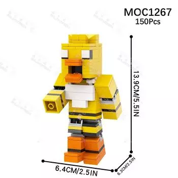 Персонажи игр ужасов MOC Строительные блоки Творческий Полуночный медведь Фигурки Украшения Модели Кирпичи Сборка Игрушки для детей