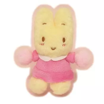 Персонажи компании K Sanrio, сидящие на погремушке, кремово-малиновые SAU-OO3-MA