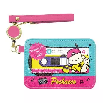 Персонажи компании K Sanrio (Урожай ретро) Кейс для пропуска с катушкой Pochacco SAV-RT-PC