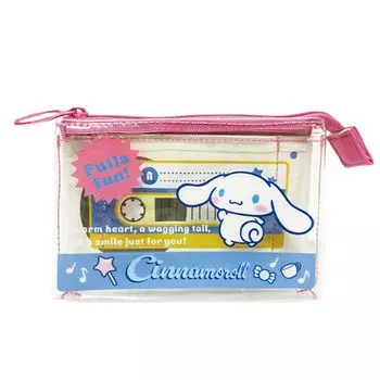 Персонажи компании K Sanrio (Урожай ретро) Прозрачный пакет в виде кассеты Cinnamoroll SAV-CK-CN