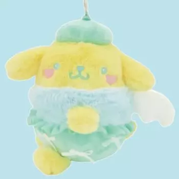 Персонажи корпорации Nakajima Sanrio Mint Angel Pompompurin Mascot x W17 x 202543-24 H13.5 D11.5cm