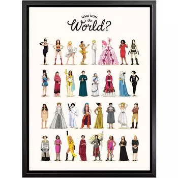 Персонажи мультфильмов, аниме, постеры и принты, «Будущее женское», холст, картина Girlboss, подарок, настенные феминистские художественные фотографии, домашний декор 21*30cm