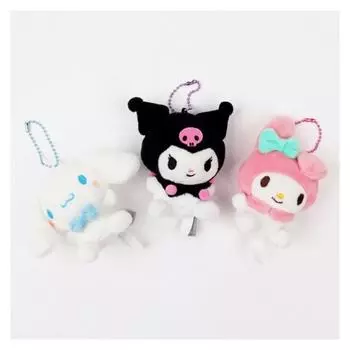 Персонажи Sanrio, милая плюшевая сумка 8 см, вешалка для сумки, популярные корейские игрушки