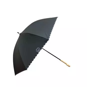 Персонажи Sanrio Солнечный или дождливый раздвижной зонт Вышивка зонта Hello Kitty Куроми Cinnamoroll Pochacco Товары sanrio (Куроми/Черный)