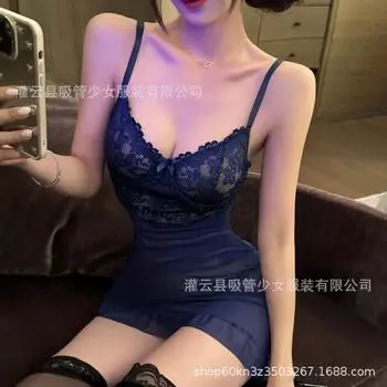 Перспективная кружевная юбка, неровная сетка, облегающий крой, облегающее нижнее белье M 80-60kg