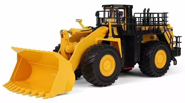 Первая передача Komatsu Колесный погрузчик окрашенная литая модель готовая продукция 1/50 WA900-3 FG50-3301 жёлтый