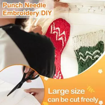 Первичная тафтинговая ткань для ковров с размеченными линиями, большая нескользящая монковая ткань с оверлоком, игольная ткань, ткань для изготовления ковров своими руками, подложка 100cm серый