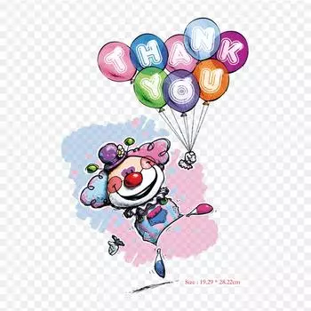 Первоапрельское спасибо, День дурака, мультфильм, термопереносная печать, виниловые нашивки, наклейки для одежды, аппликации «сделай сам», моющиеся нашивки