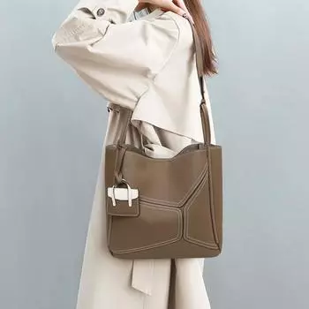 Первоклассная новая весенняя сумка-тоут из натуральной кожи для поездок на работу и обратно. Женская сумка из натуральной кожи.