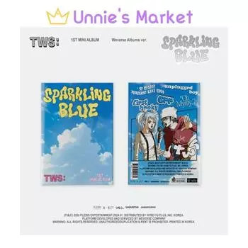 Первый мини-альбом TWS «Sparkling Blue» Weverse Albums ver. Weverse Albums ver.
