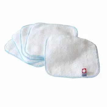 Первый носовой платок полотенце 13см набор из 5 шт. (Полотенце Имабари) (синий) синий