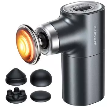 первый с подогревом Миофасциальный релиз пистолет Aomiker функция регулировки режима вибрации Мини миофасциальный релиз электрический с 4 типами автоматической остановки