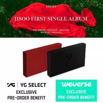 Первый сингл BLACKPINK JISOO + POB Random ver.+Weverse POB