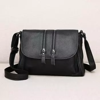 Первый слой коровьей кожи большой емкости кожаная сумка-мессенджер с узором личи на плечо почтальон сумка для матери мягкая кожа бордовый