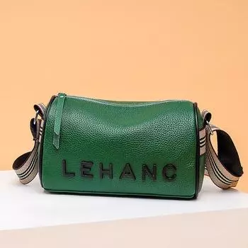 Первый слой коровьей кожи Мягкая кожаная сумка с надписью Маленькая повседневная сумка-мессенджер Модная широкополосная сумка через плечо Сумка белый