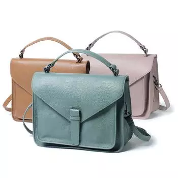 Первый слой коровьей кожи портативная сумка-мессенджер ретро сумка-мессенджер большая вместимость кожаная женская сумка плечевой ремень съемный один плечо