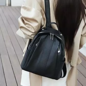 Первый слой коровьей мягкой кожи, натуральный кожаный рюкзак, модная универсальная сумка, женский рюкзак, рюкзак большой емкости шоколадный