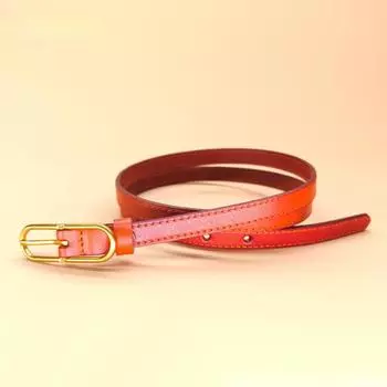 Первый слой кожаного ремня из древесной пасты - простой и универсальный женский ремень, модный и персонализированный ремень с пряжкой для женщин 90cm-120cm чёрный