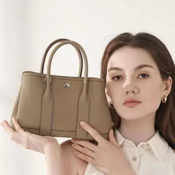 Первый слой кожи Садовая кожа Женская сумка Европа и Соединенные Штаты Ретро сумка-ведро Модная сумка 25*11*15