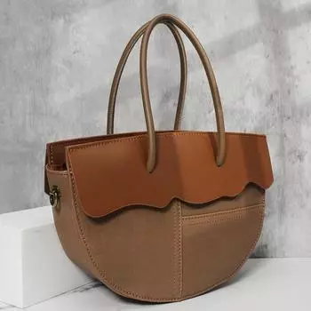 Первый слой овчины маленькая женская сумка трендовая мода High Sense Crossbody сумка чёрный