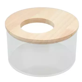 Песчаная ванна для хомяка, маленькая круглая песочница для домашних животных, прозрачная акриловая песочная ванная комната S