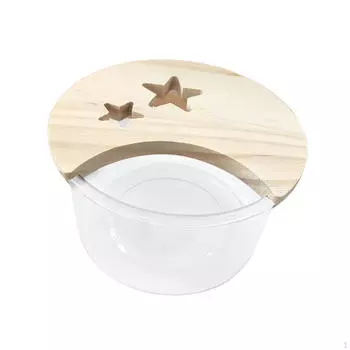 Песчаная ванна для хомяка, ванна, прозрачная среда обитания, украшение для клетки, принадлежность для туалета для домашних животных, рытье туалета round small