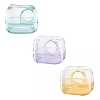 Песчаный туалет для хомяка, контейнер для ванны с песком, песчанка, ежик фиолетовый