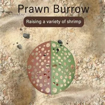 Пещера для креветок, декор для аквариума, простая установка, полое укрытие, защита для разведения, украшение для аквариума для пруда с креветками, пруд для разведения рыбы белый