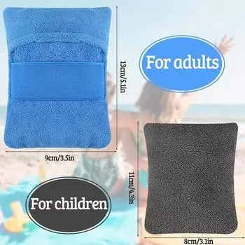 Пескоудалитель Пляжный мешок с песком Мешок с порошком для удаления песка Щетка для удаления песка Пляжный отдых Кемпинг Основные принадлежности 14*12cm синий