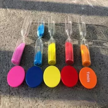 Песочные часы аксессуары 6 шт набор настенные часы песочные часы детские игрушки пластиковый стол студенческие подарки часы украшения анти-падение 6-piece set