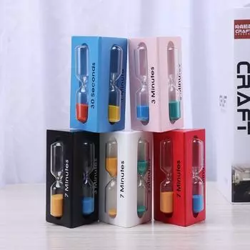 Песочные часы из смолы на 3/5/7 минут, треугольные песочные часы, простые песочные часы, таймер, кухонные принадлежности синий