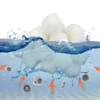 Песочные фильтры для бассейна Волокнистые фильтрующие материалы Шарики для бассейнов 200g