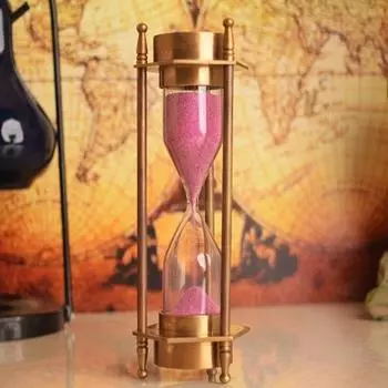 Песочный таймер, латунные песочные часы, декор стола, кухонный таймер, морской секундомер, декор офисного стола