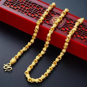 Песок Однотонное Ожерелье Песок Золото Ювелирные Изделия Машина Цветок Конфета Ожерелье Аксессуары Подарок Frosted style 1 золотой