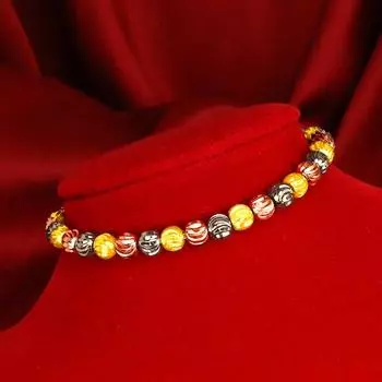 Песок Золотой Переводной Бисер Браслет Становится Матовым Долго Не Теряет Цвет