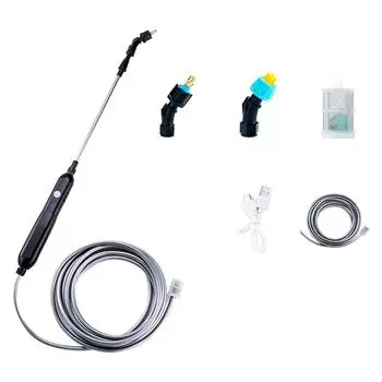 Pesticide Spray Watering Flower Electric Tools with 2 Nozzles and 2/4/6/10M Hose Plant Mister Sprayer for Yard Lawn Weeds Plants 1800mAh standard dual nozzles and 2m tube