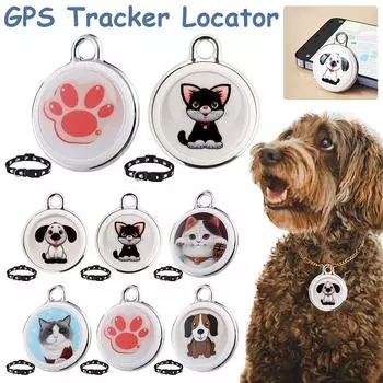 Pet Anti-Lost GPS Tracker Собачий GPS-ошейник Устройство глобального слежения в реальном времени Совместимый с Bluetooth GPS Мини-локатор для собак и кошек