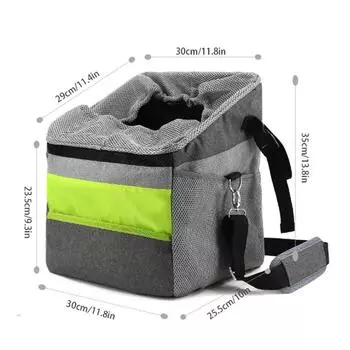 Pet Bag Out Портативный плюшевый собачий рюкзак для собак и кошек Аксессуары для путешествий для автомобилей Велосипедные переноски с мягкими бортами Сумки-переноски Товары для животных чёрный