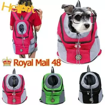 Pet Bag Traveling Portable Cat and Dog Backpack Dog Breathable Chest Bag Pet Supplies S чёрный